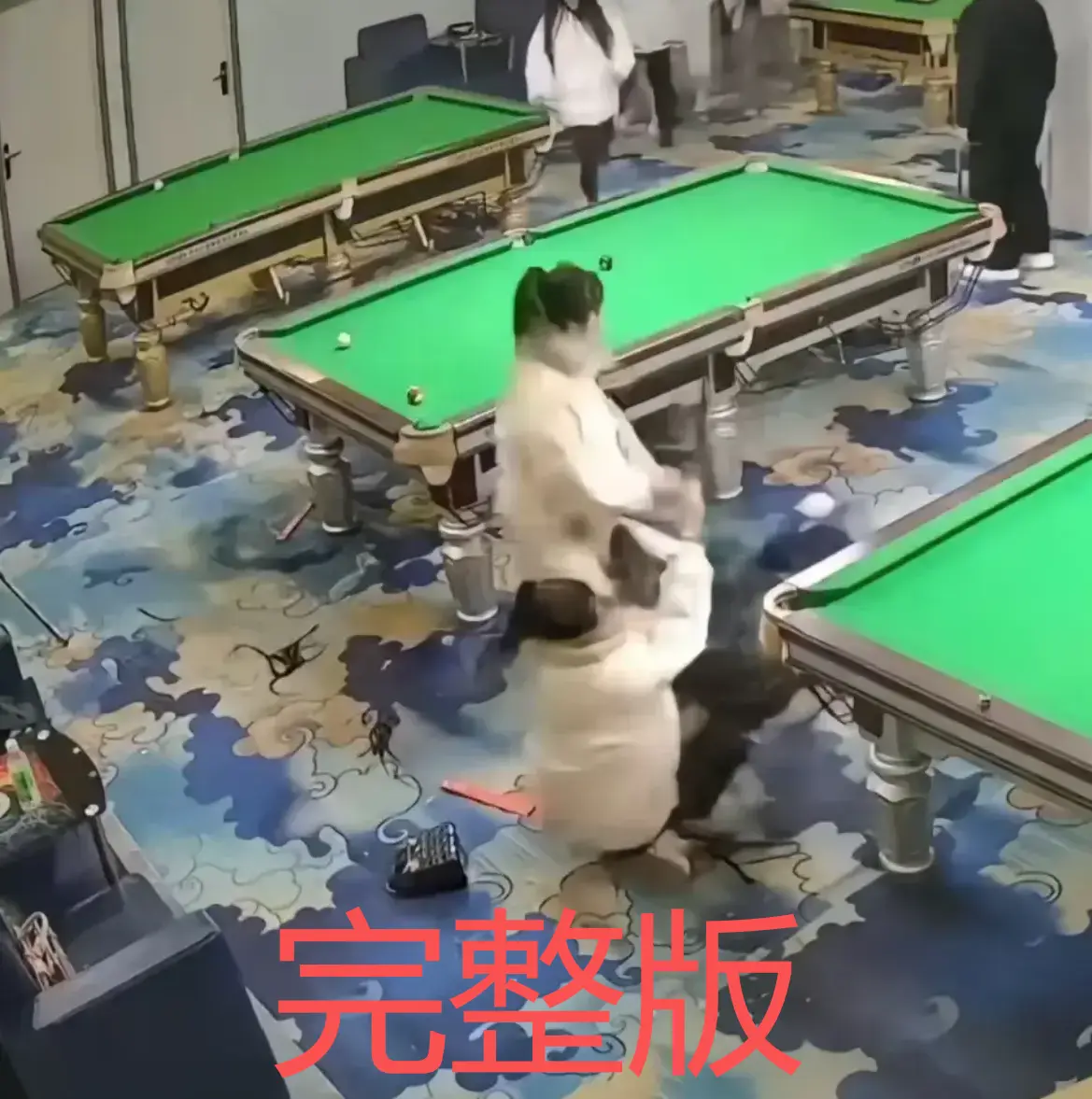 免费看《台球厅双刀姐妹事件》互打视频 -台球厅内双刀姐妹激烈交锋 -真实事件不容错过 -无广告流畅播放